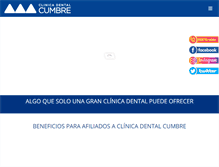 Tablet Screenshot of cumbredental.cl